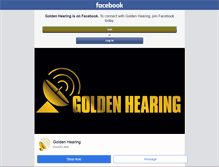 Tablet Screenshot of golden-hearing.com